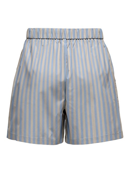 Stribet shorts med bindebånd fra Only